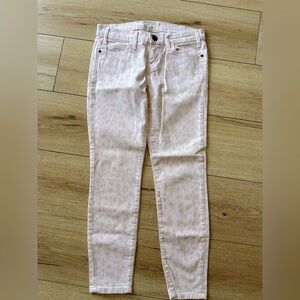 Current/Elliott The Stiletto Dusty Peach True Skinny Cropped Ankle Jeans 25/0